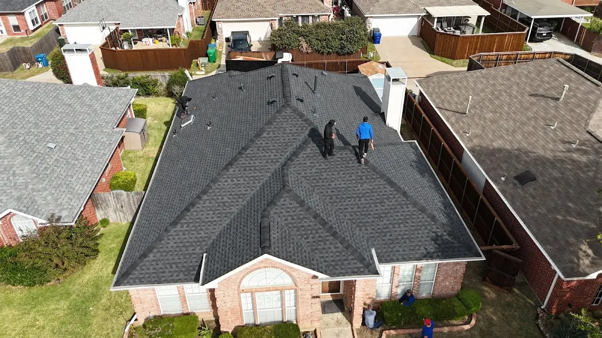 Slate & Tile Roof Repair work in progress on a Byron property
